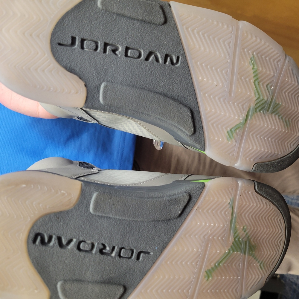 Jordan Sneakers with Green Accents